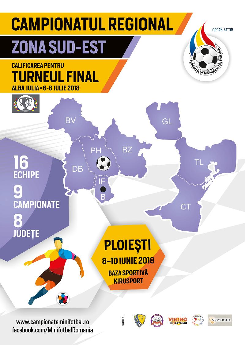 Organizare și sistem de desfășurare, Campionat Regional Sud-Est, Ploiești